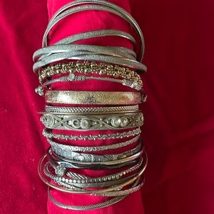 Lot of total 24 bangles. 1 is one set of 6 together
